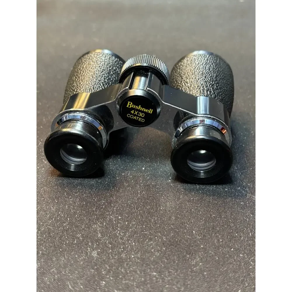 Vintage Bushnell 4x30 Compact Binoculars w Case in Excellent Condition